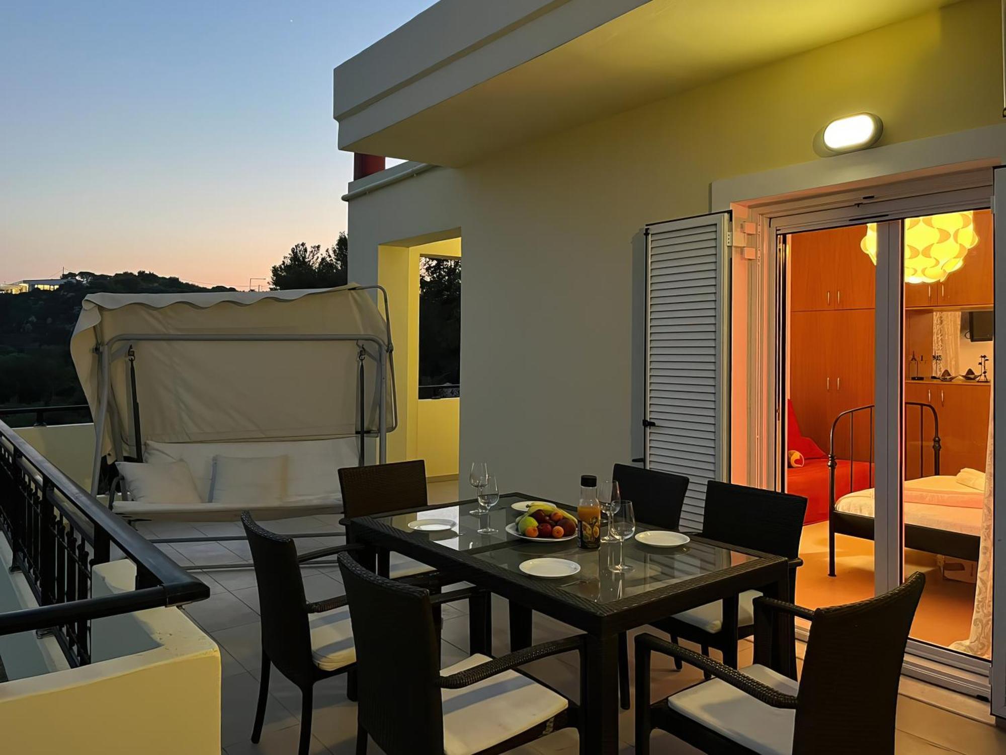 Souda Bay View With Private Pool Near Chania City Luaran gambar